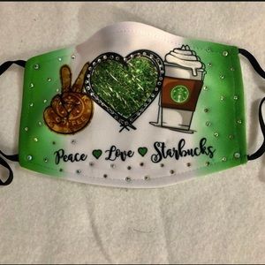 10pcs Starbucks Face masks with bling